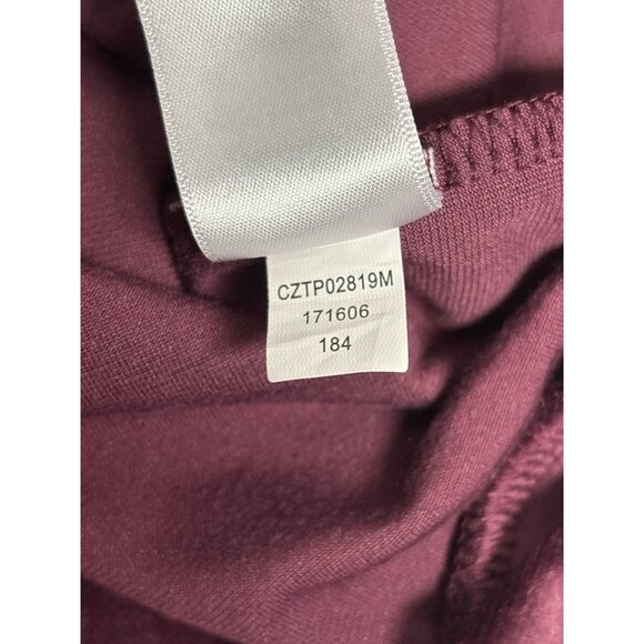 Cable & Gauge Sport Womens Long Sleeve Burgundy Velvet Sweater L/G 94% Polyester - Picture 7 of 9